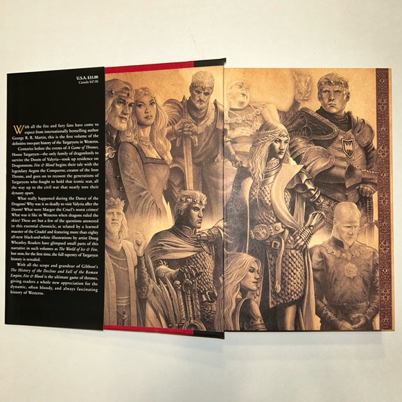 FIRE & BLOOD by George R.R. Martin 📚 Game of Thrones Hardcover Book Brand New - Picture 6 of 10
